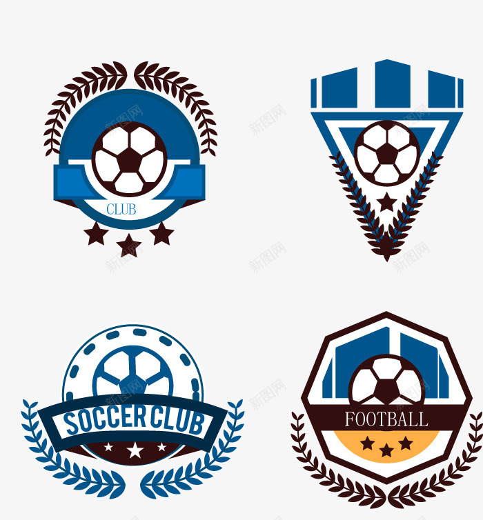 足球俱乐部标志png免抠素材_88icon https://88icon.com 标志 蓝色 足球 麦穗