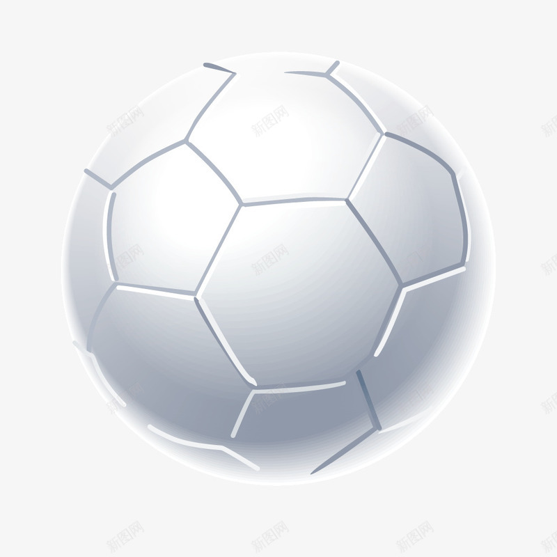 白色足球圆形运动矢量图ai免抠素材_88icon https://88icon.com 圆形 白色 足球 足球运动 运动 矢量图