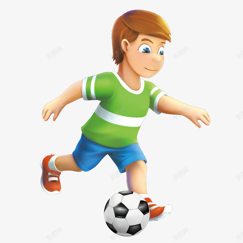 踢足球的小孩png免抠素材_88icon https://88icon.com 小孩 玩足球 足球