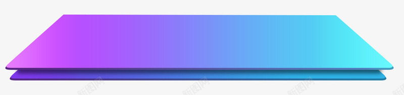 渐变色长方形底板psd免抠素材_88icon https://88icon.com PNG素材 底板 渐变色 蓝色 长方形