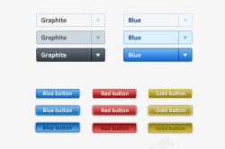 彩色按钮合集PSD源文件素材