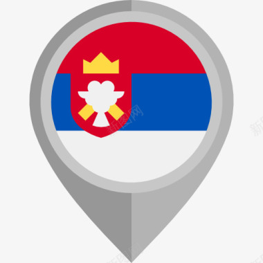 格子旗塞尔维亚图标图标