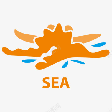 海洋标签海星海洋标签元素图标图标