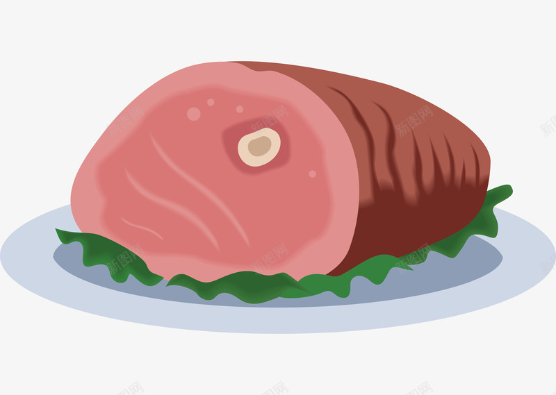 卡通盘子上的美食png免抠素材_88icon https://88icon.com 动漫动画 卡通手绘 盘子 美食 肉食 装饰图 食物