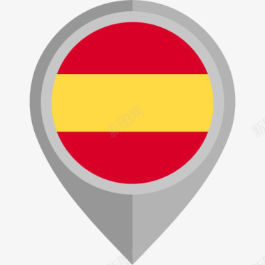 赛车旗西班牙图标图标