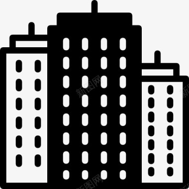 城市png素材摩天大楼图标图标