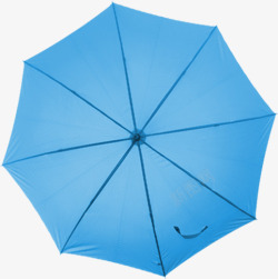 防风蓝色晴雨伞素材