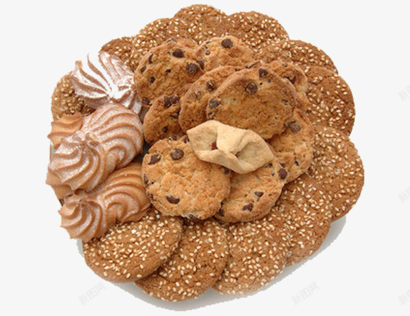 烤饼干png免抠素材_88icon https://88icon.com 甜点 芝麻饼干 食物 饼干