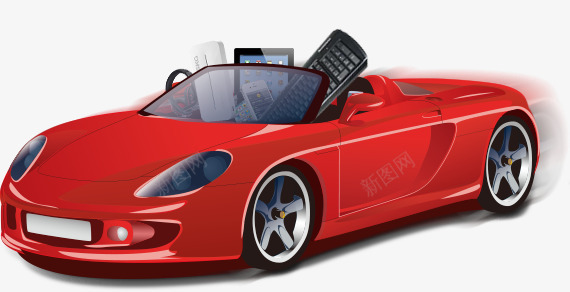 小汽车里的电子产品png免抠素材_88icon https://88icon.com 小汽车 数码产品 汽车里的数码产品 电子产品