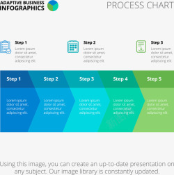 渐变色流程图素材