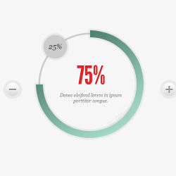 圆形统计ppt元素素材