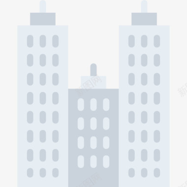 城市摩天大楼图标图标