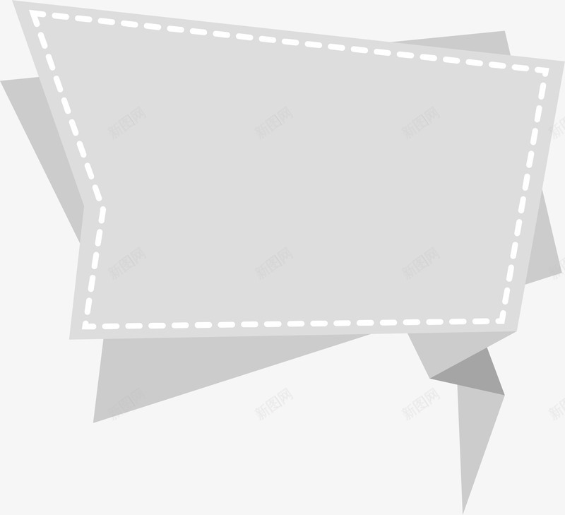 灰色几何折纸海报png免抠素材_88icon https://88icon.com 促销 折纸效果 灰色 灰色折纸 矢量png