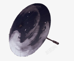 夜空风格的中国风雨伞素材