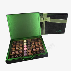 甜点包装盒绿色点心盒产品实物图高清图片