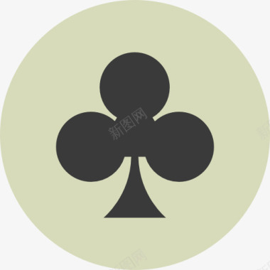 实物扑克俱乐部图标图标