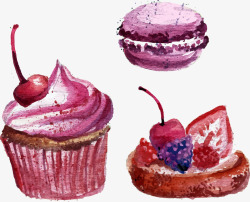 蓝莓口味手绘蓝莓口味甜品矢量图高清图片