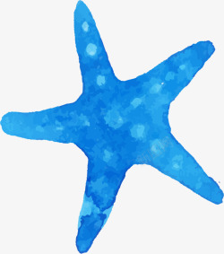 世界海洋日蓝色海星素材
