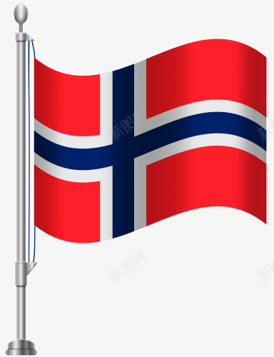 挪威国旗png免抠素材_88icon https://88icon.com 十字形 国旗 挪威 旗帜 白十字 红色 蓝十字