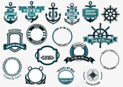 17款复古航海标签素材