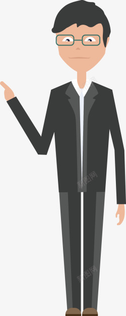 男性工作人员素材