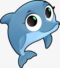 世界海洋日蓝色海豚素材