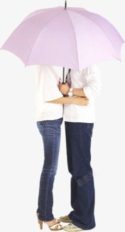 高甭粉色雨伞海报素材