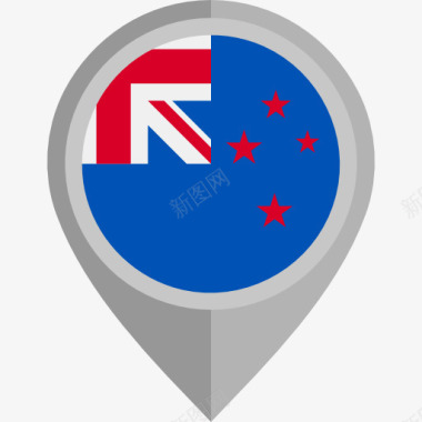 赛车旗新西兰图标图标