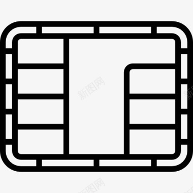 信用卡信用卡芯片图标图标
