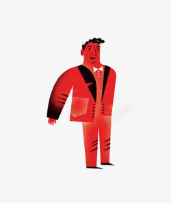 穿西装的男人素材