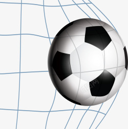 世界杯进球的足球矢量图素材