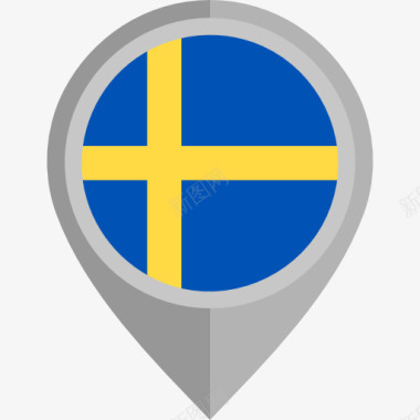 赛车旗瑞典图标图标