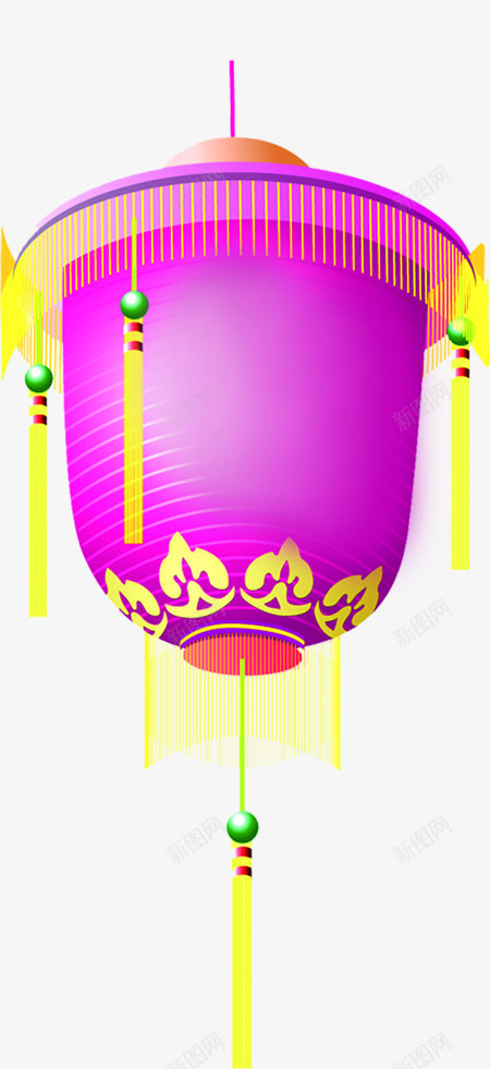 卡通紫色灯笼造型png免抠素材_88icon https://88icon.com 卡通 灯笼 紫色 造型