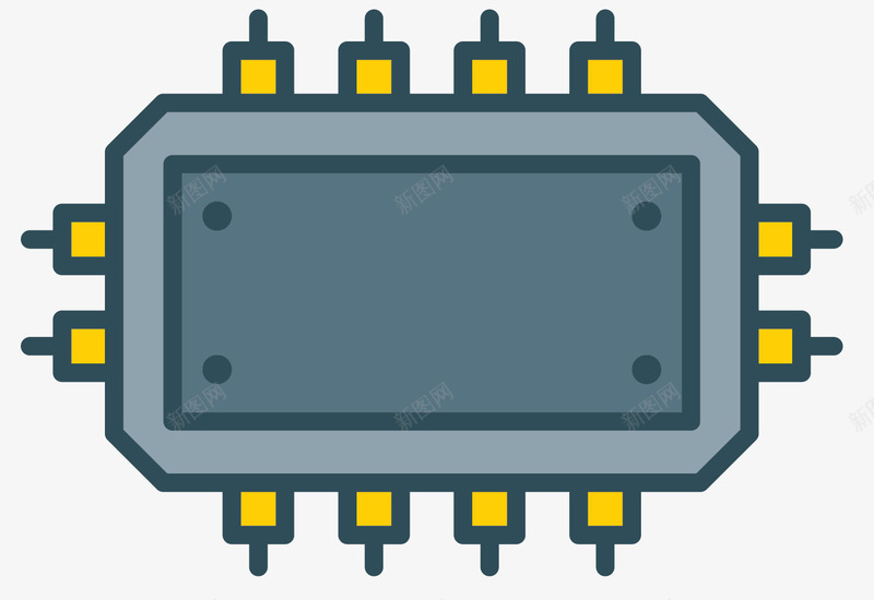 方形电子元器件芯片矢量图ai免抠素材_88icon https://88icon.com 元器件 智能芯片 电子元器件 电子芯片 矢量电子芯片 矢量芯片 芯片 矢量图