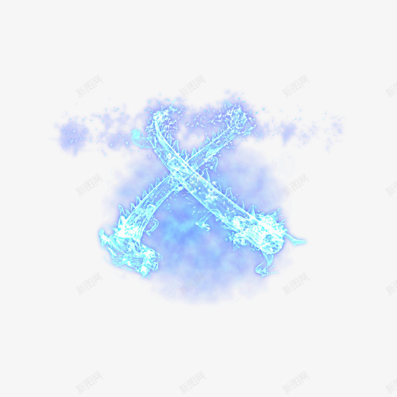 蓝色明亮字母造型光效png免抠素材_88icon https://88icon.com 字母 明亮 蓝色 造型光