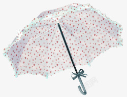 红色波点雨伞素材