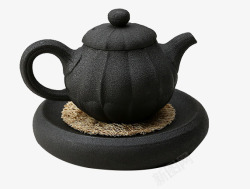黑陶南瓜造型茶壶素材