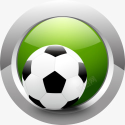 绿色足球标志素材