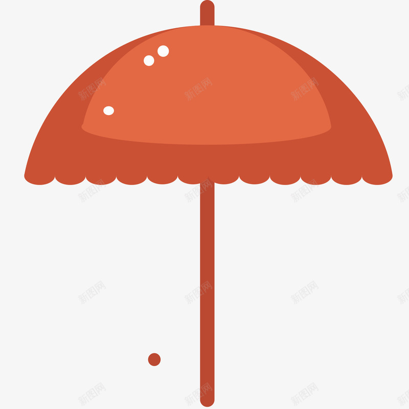 红色圆弧雨伞元素png免抠素材_88icon https://88icon.com 光泽 圆弧 弧度 弯曲 渐变 红色 纹理 质感 起伏 雨伞