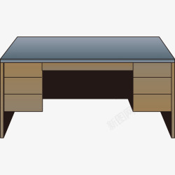 实木办公桌素材