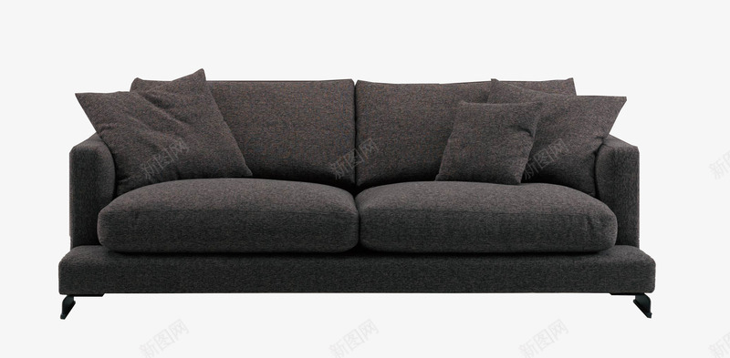 深色亚麻双人沙发png免抠素材_88icon https://88icon.com 亚麻 家具 沙发