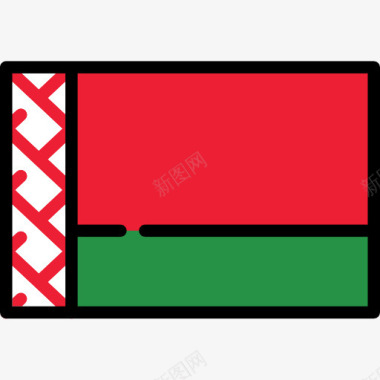 格子旗素材白俄罗斯图标图标