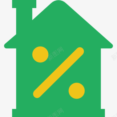 低能耗房子抵押图标图标