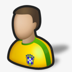 巴西足球人球员足球运动脑卒中素材