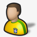 巴西球员足球体育运动中风素材