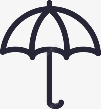雨伞雨伞图标图标