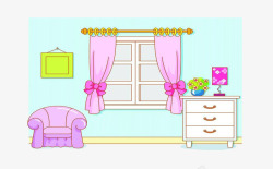 粉色小屋粉色房间高清图片