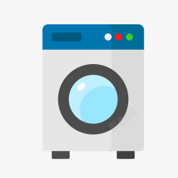 彩色洗衣机洗衣机手绘创意图矢量图高清图片