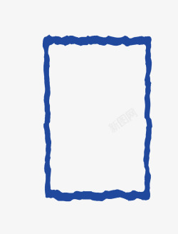 蓝色卡通扁平化文本框免矢量图素材