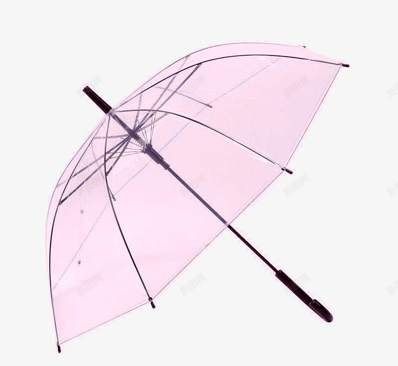 粉色雨伞片png免抠素材_88icon https://88icon.com 粉色透明伞素材 粉色长柄雨伞 透明伞 透明雨伞 雨伞素材